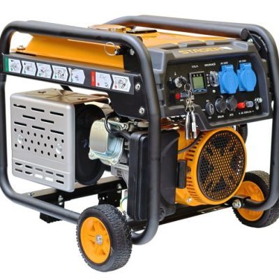 Generator curent Stager FD 3600ER pe benzină 3 kW cu pornire electrică și ATS, vedere laterală completă.