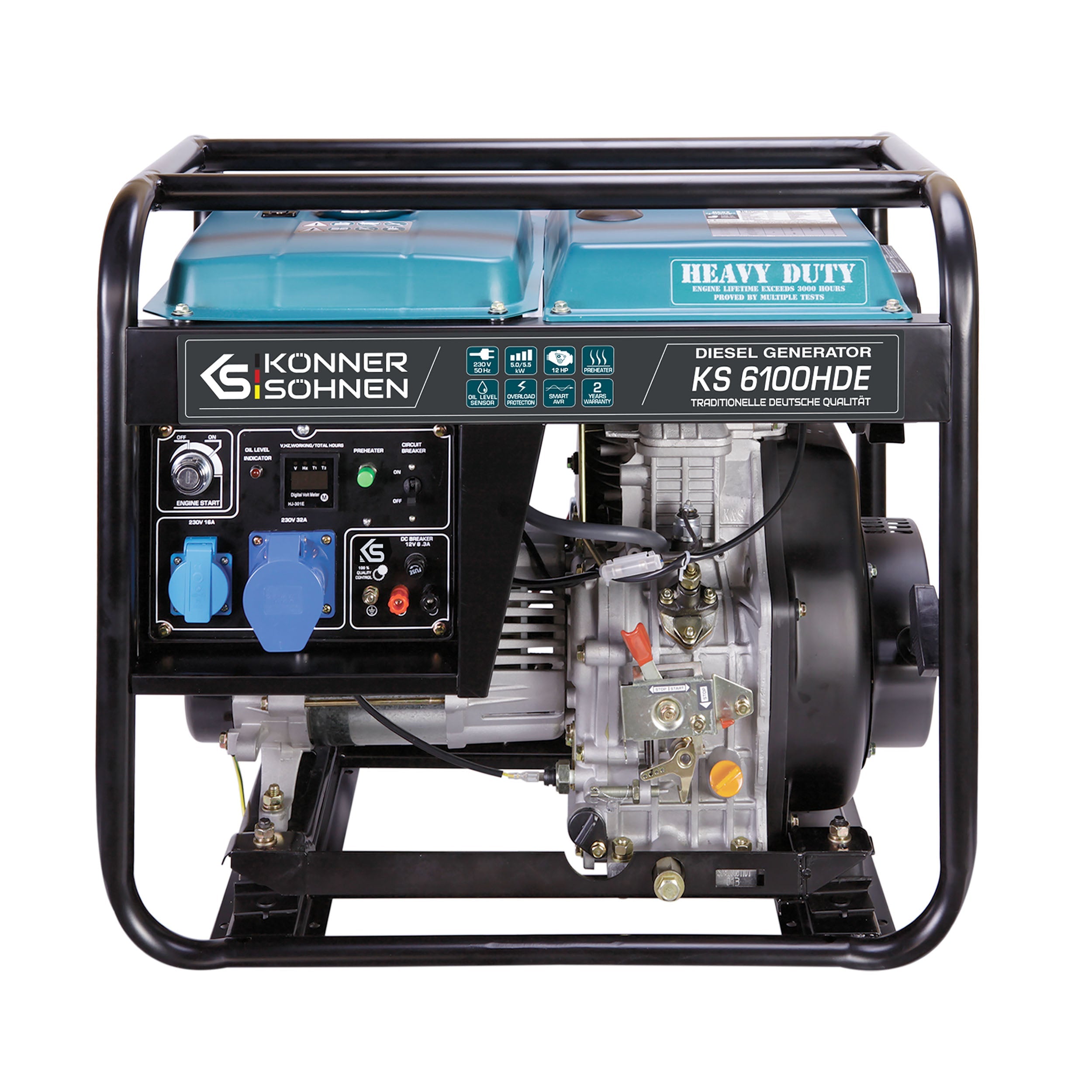 Generator diesel "Könner & Söhnen" KS 6100HDE (EURO V) KS 6100HDE 01