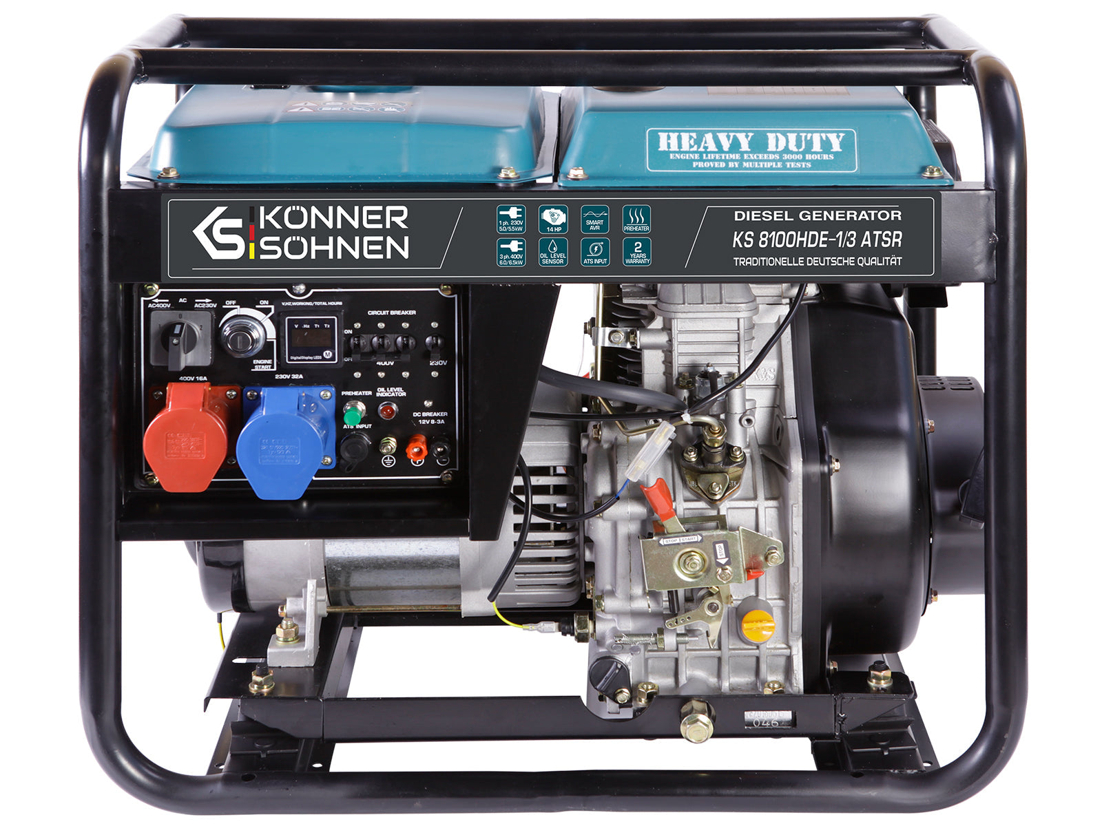 Generator diesel "Könner & Söhnen" KS 8100HDE-1/3 ATSR (EURO V) ks 8100hde 1 3 atsr 01