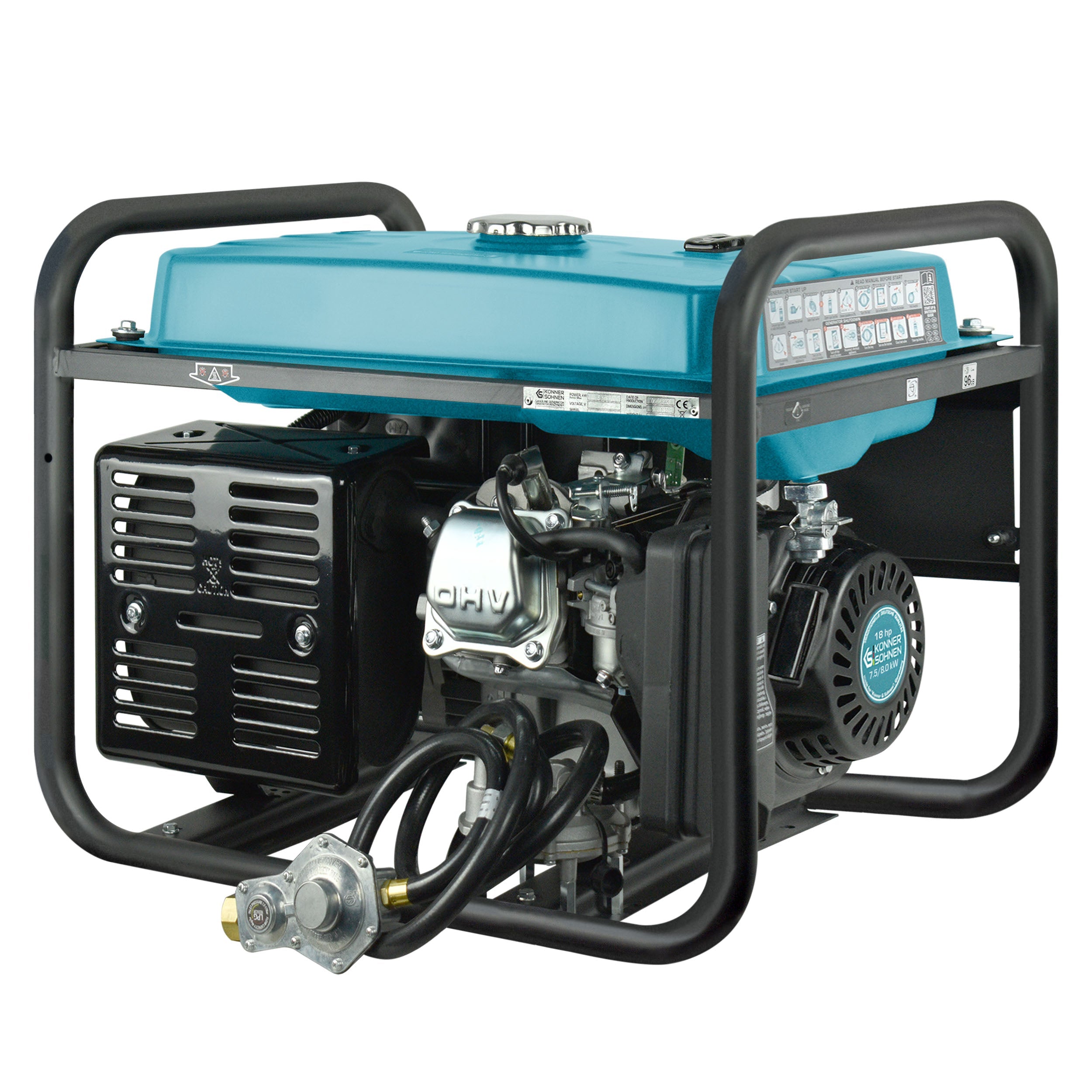 Generator pe gaz și benzină Könner & Söhnen KS 10000E G – Dual Fuel 3 generator pe gaz si benzina Konner Sohnen 8 kW