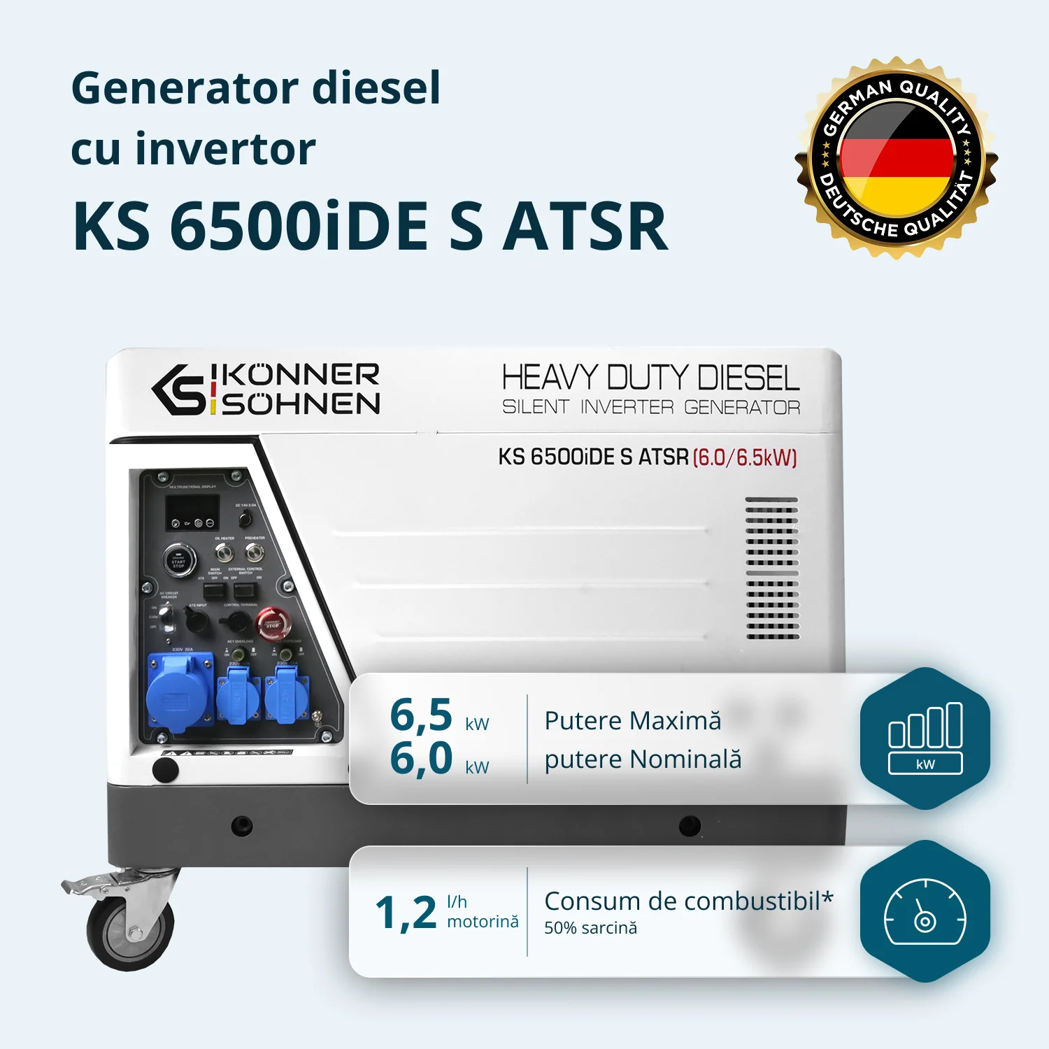 Generator invertor diesel în carcasă insonorizată KS 6500iDE S ATSR_2 Generator invertor diesel in carcasa insonorizata KS 6500iDE S ATSR 2