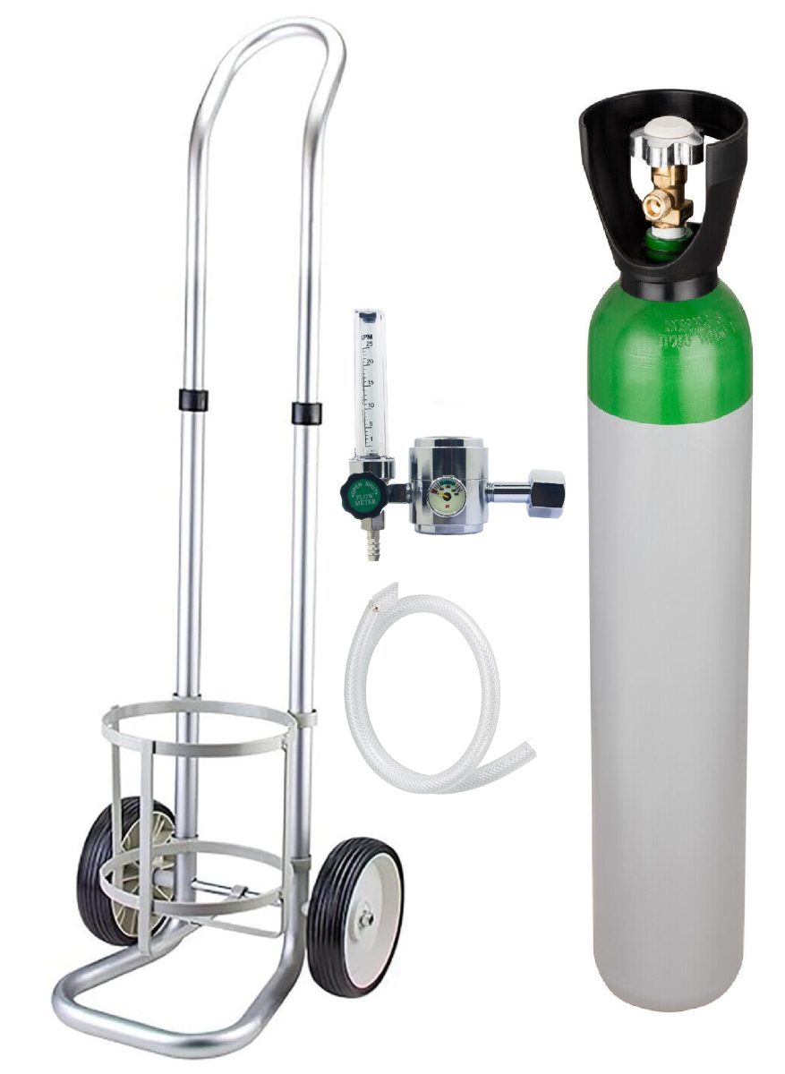 butelie din otel plina cu corgon 10 litri 200bari cu reductor presiune si carucior din aluminiu