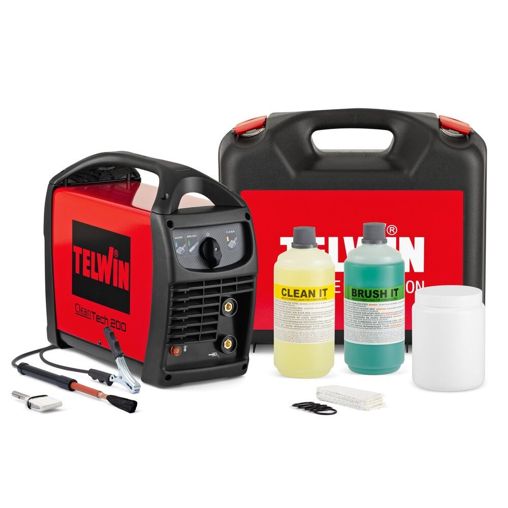 cleantech 200 aparat pentru curatarea sudurii inoxului telwin