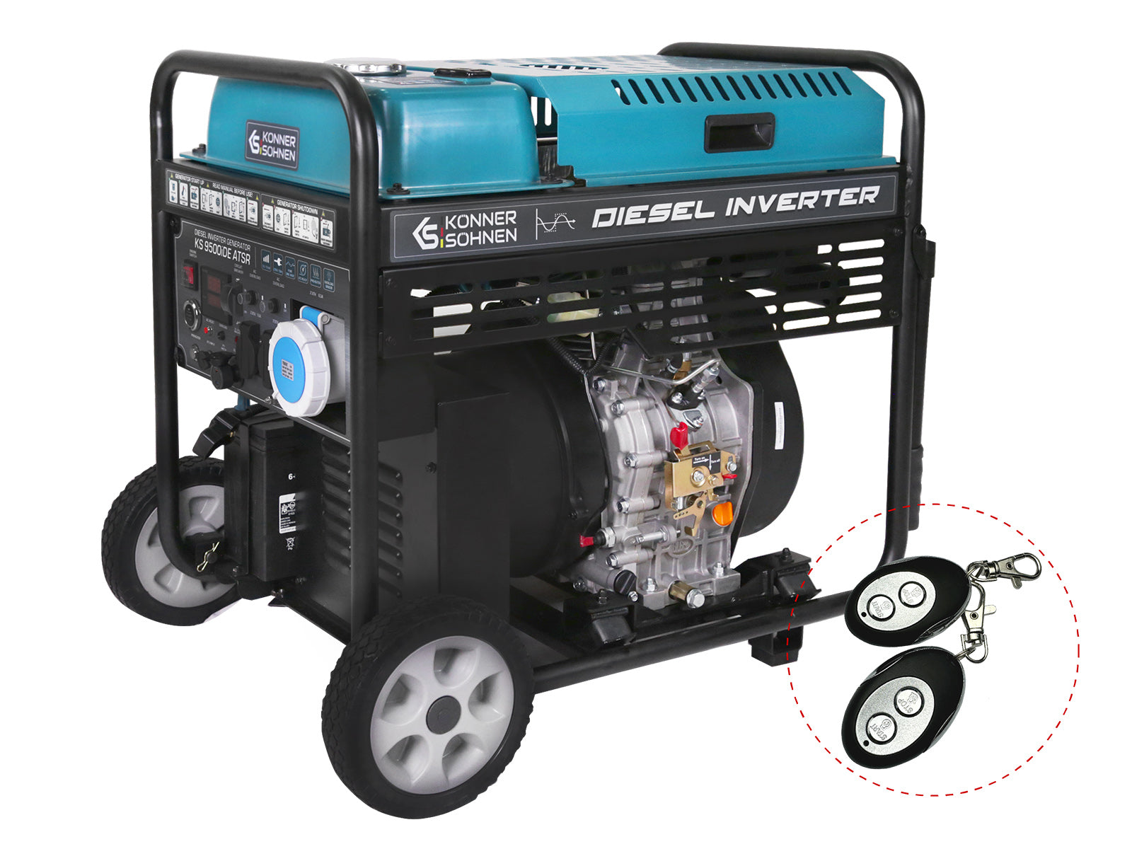 Generator cu inverter diesel "Könner & Söhnen" KS 9500iDЕ ATSR ks 9500ide atsr 01
