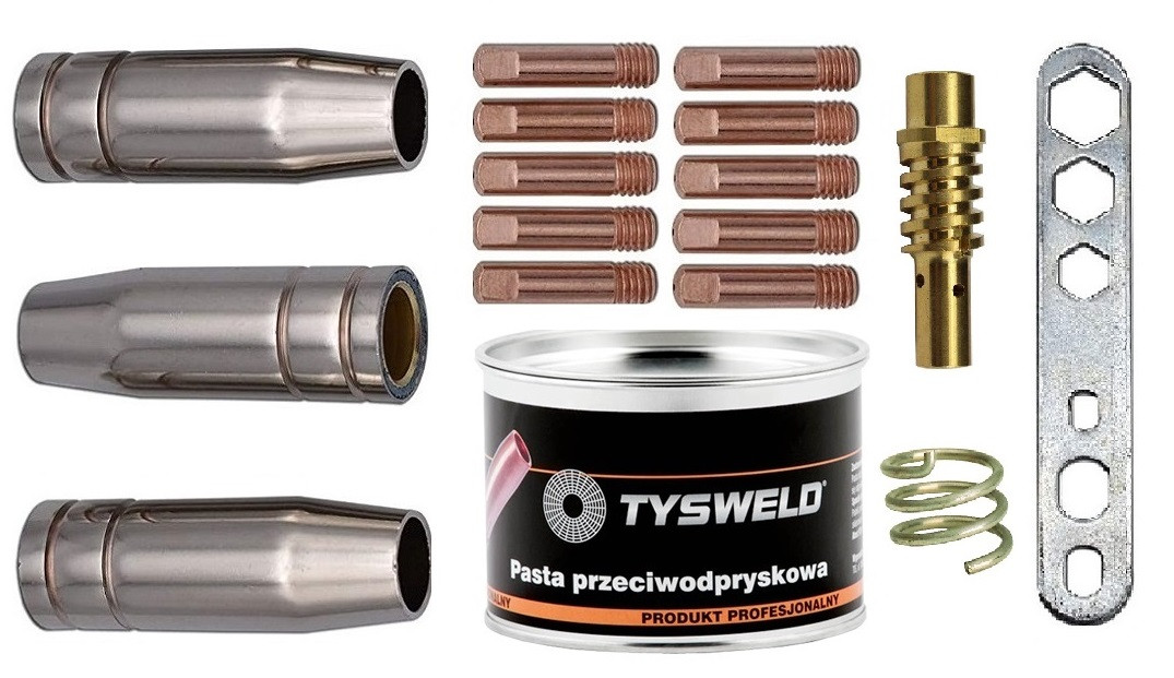 set 17 consumabile cu pasta mig mag 150a