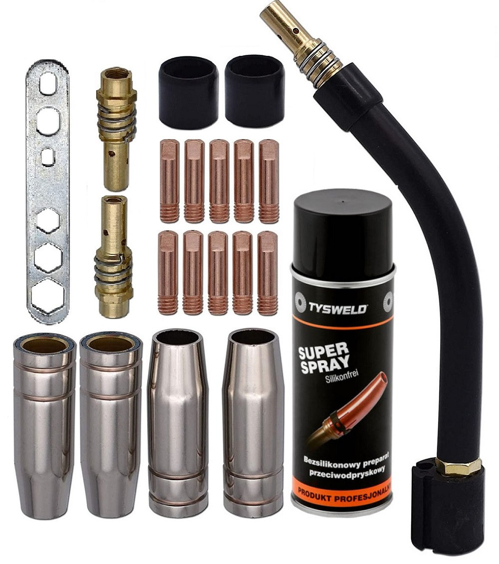 set 21 consumabile pentru pistolet mig mag 150a