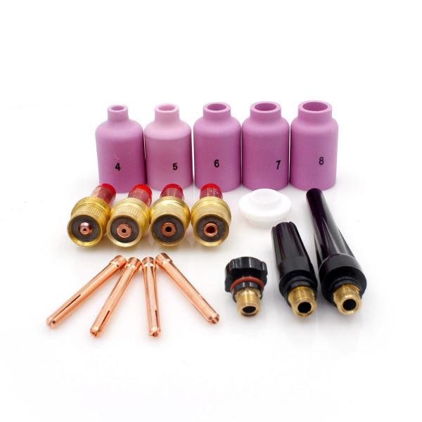 set echipare pistolet tig wig cu lentile de gaz 17 accesorii