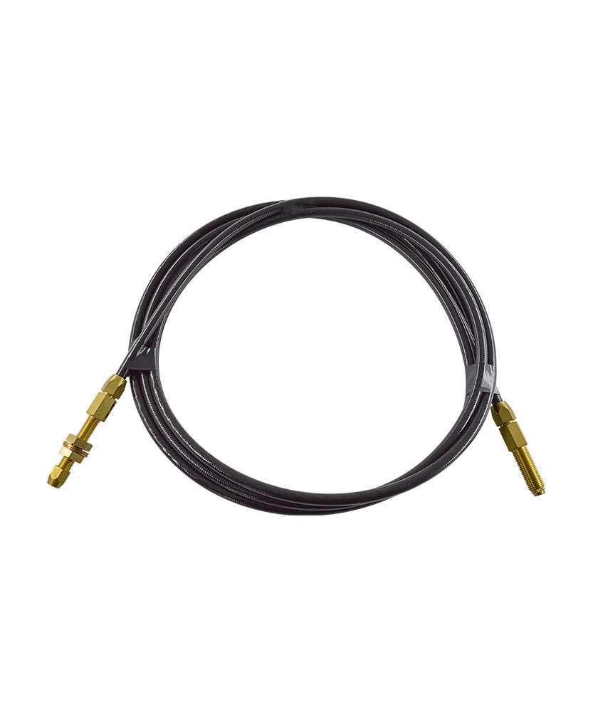 tub ghidaj sarma aluminiu grafit 16 mm 5m negru